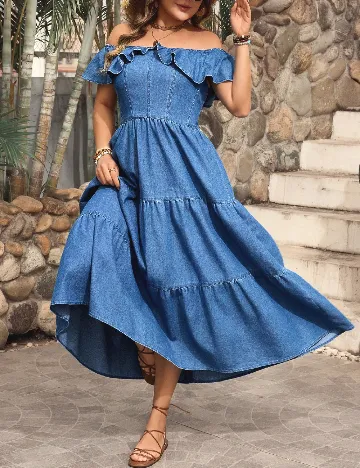 Rochie lunga SHEIN, albastru