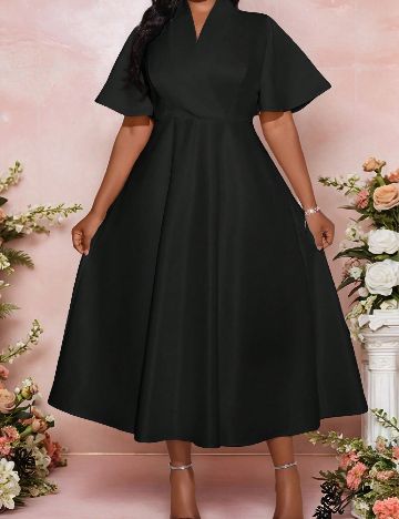 Rochie medie SHEIN CURVE, negru