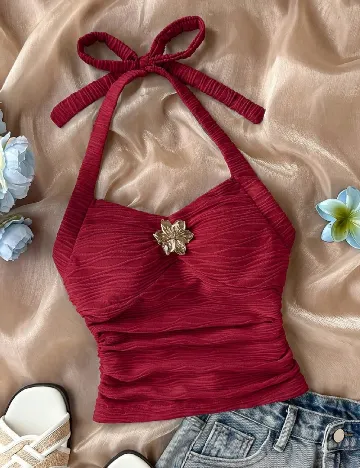 Top Shein Kids, rosu