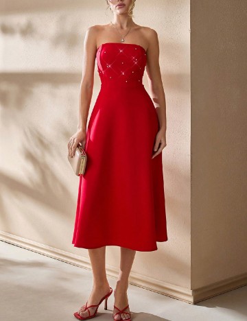 Rochie medie SHEIN, rosu