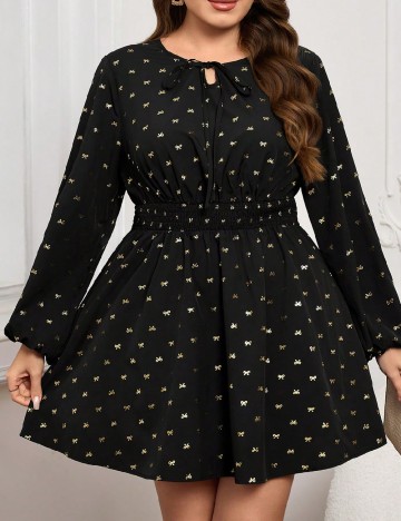 Rochie scurta Emery Rose Curve, negru