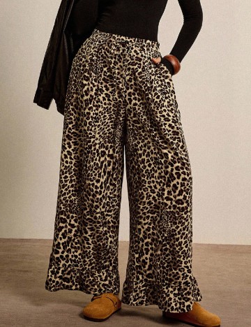 Pantaloni SHEIN CURVE, animal print