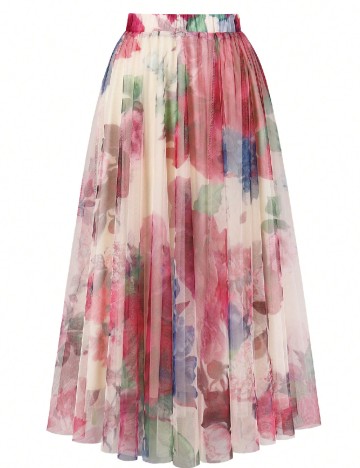 Fusta SHEIN CURVE, mix culori
