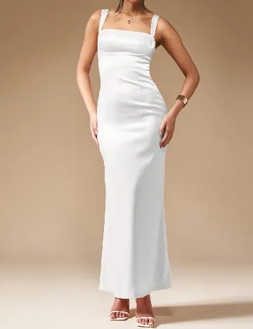 Rochie lunga Missguided, alb