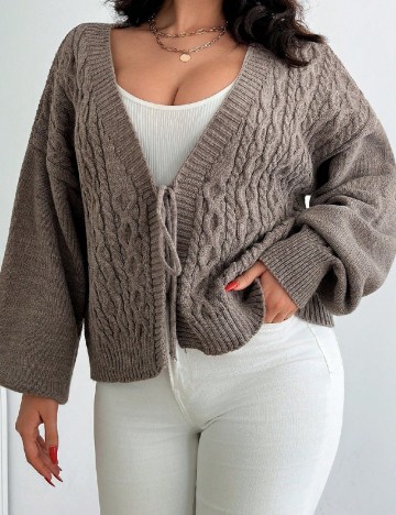 Bluza SHEIN CURVE, maro