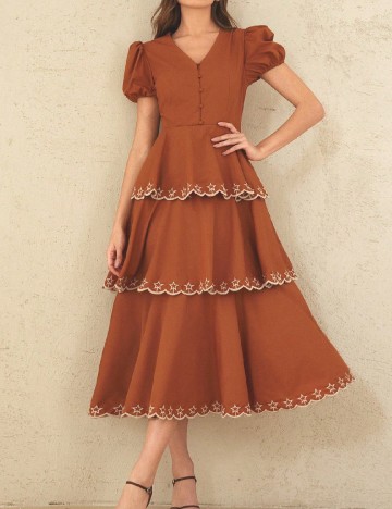 Rochie medie SHEIN, maro