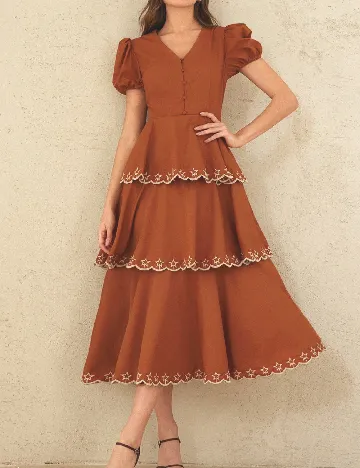 Rochie medie SHEIN, maro