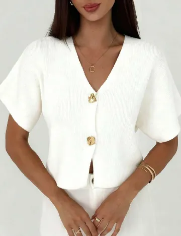 Top SHEIN, alb