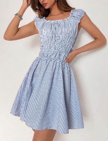 Rochie scurta SHEIN, albastru