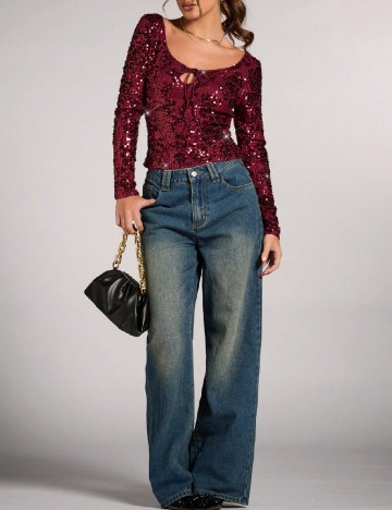 Bluza SHEIN, rosu