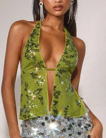 Top SHEIN, verde