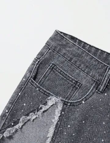 Pantaloni scurti Romwe, gri