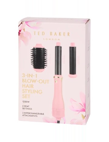 Aparat de coafat 3 în 1 Ted Baker, roz
