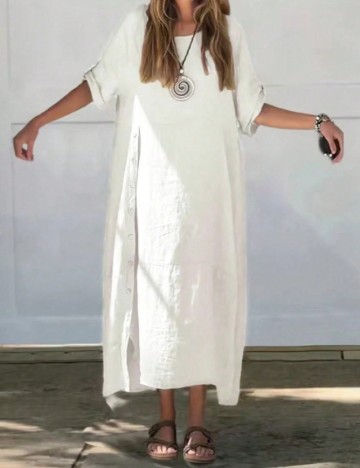 Rochie lunga SHEIN, alb
