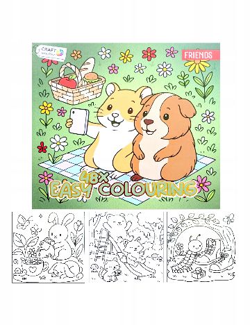 Carte de colorat Craft Sensations, mix culori