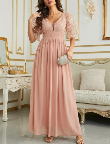 Rochie lunga SHEIN, piersica