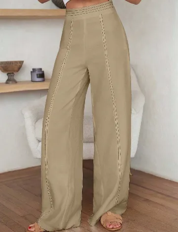 Pantaloni SHEIN, crem