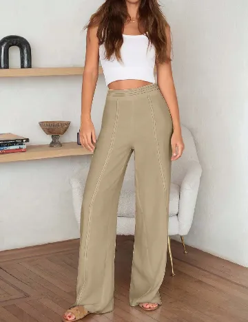 Pantaloni SHEIN, crem