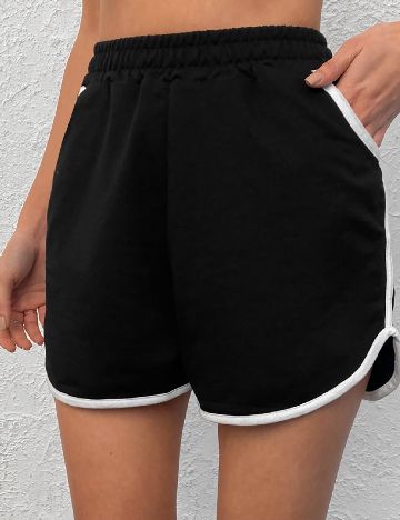 Pantaloni scurti SHEIN, negru