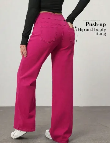 Pantaloni SHEIN, roz