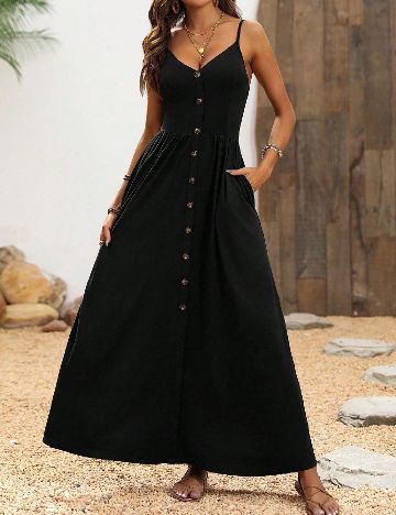 Rochie lunga SHEIN, negru