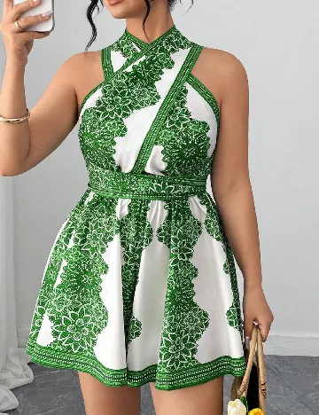 Salopeta SHEIN CURVE, verde