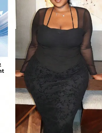 Bluza SHEIN CURVE, negru