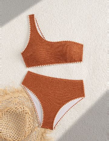 Costum de baie SHEIN, maro