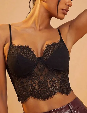 Top SHEIN, negru