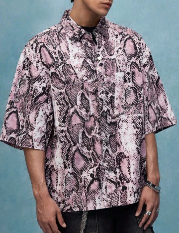Camasa Oversize Romwe, roz