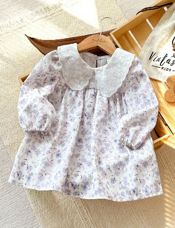Rochie Shein Kids, alb/mov