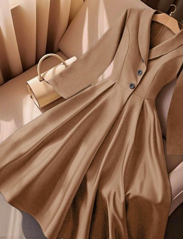 Rochie medie SHEIN, maro