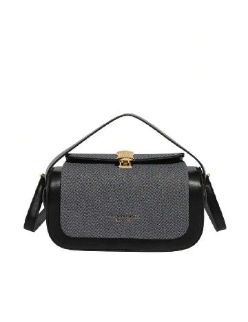 Geanta SHEIN, negru/gri