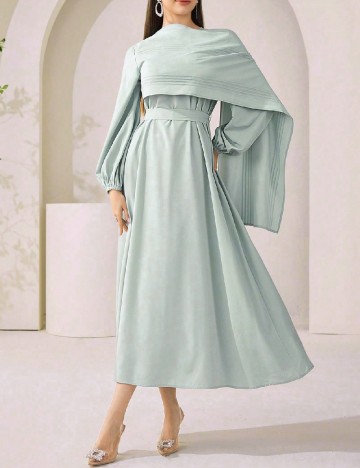 Rochie medie SHEIN, verde deschis