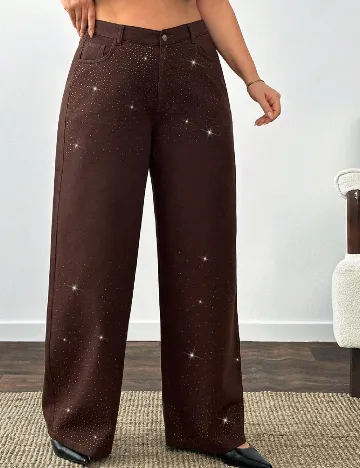 Blugi SHEIN CURVE, maro
