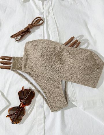 Costum de baie SHEIN, maro