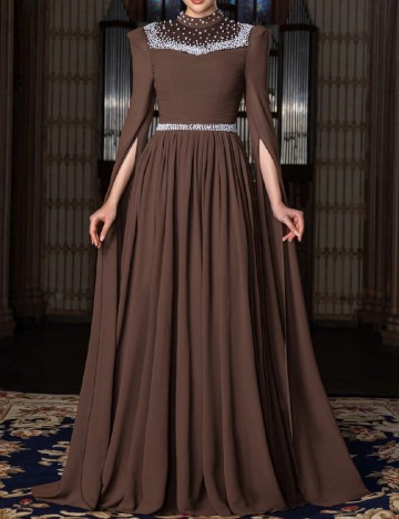 Rochie lunga SHEIN, maro