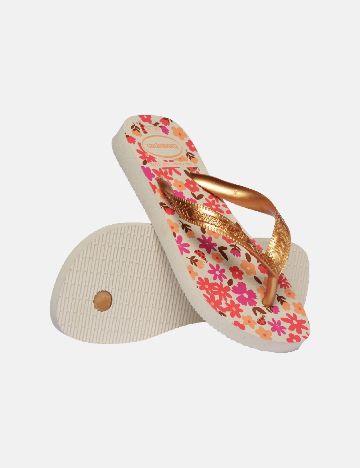 Slapi havaianas, floral print