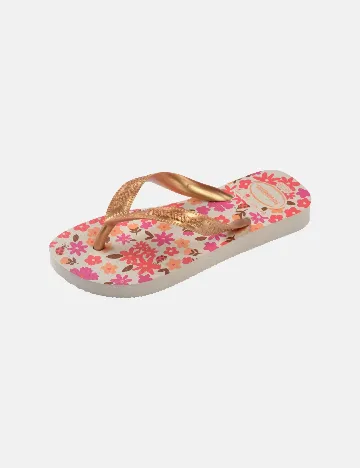 Slapi havaianas, floral print