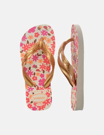 Slapi havaianas, floral print