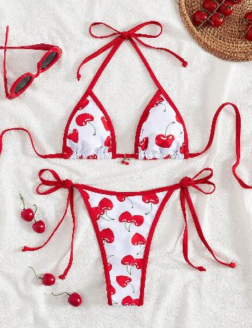 Costum de baie SHEIN, rosu