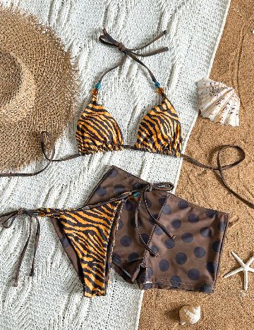 Costum de baie SHEIN, mix culori