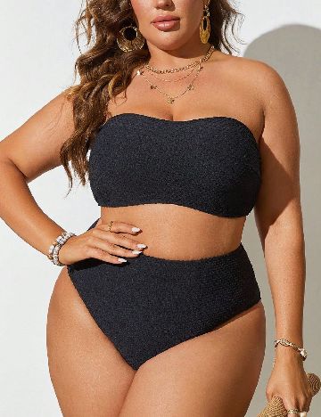 Costum de baie SHEIN CURVE, negru