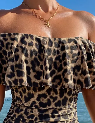 Costum de baie SHEIN, animal print