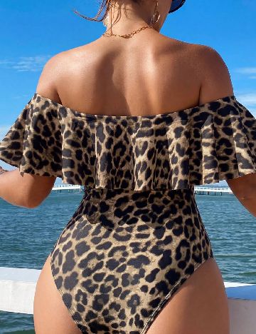 Costum de baie SHEIN, animal print