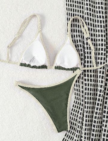 Costum de baie SHEIN, verde