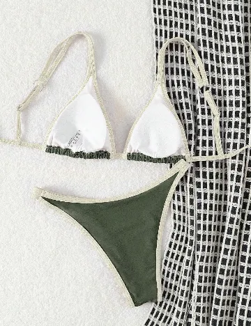 Costum de baie SHEIN, verde