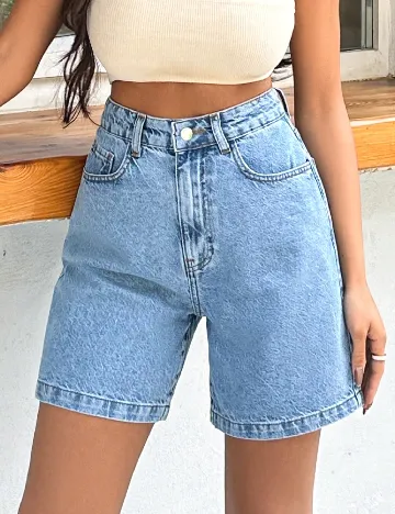 Pantaloni scurti SHEIN, albastru