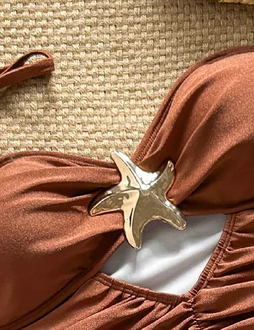 Costum de baie SHEIN, maro