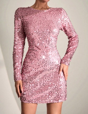 Rochie scurta SHEIN, roz